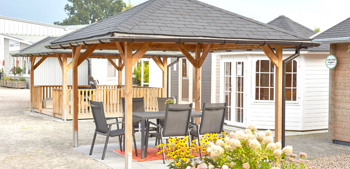 Pavillons in vielen Formen und Größen